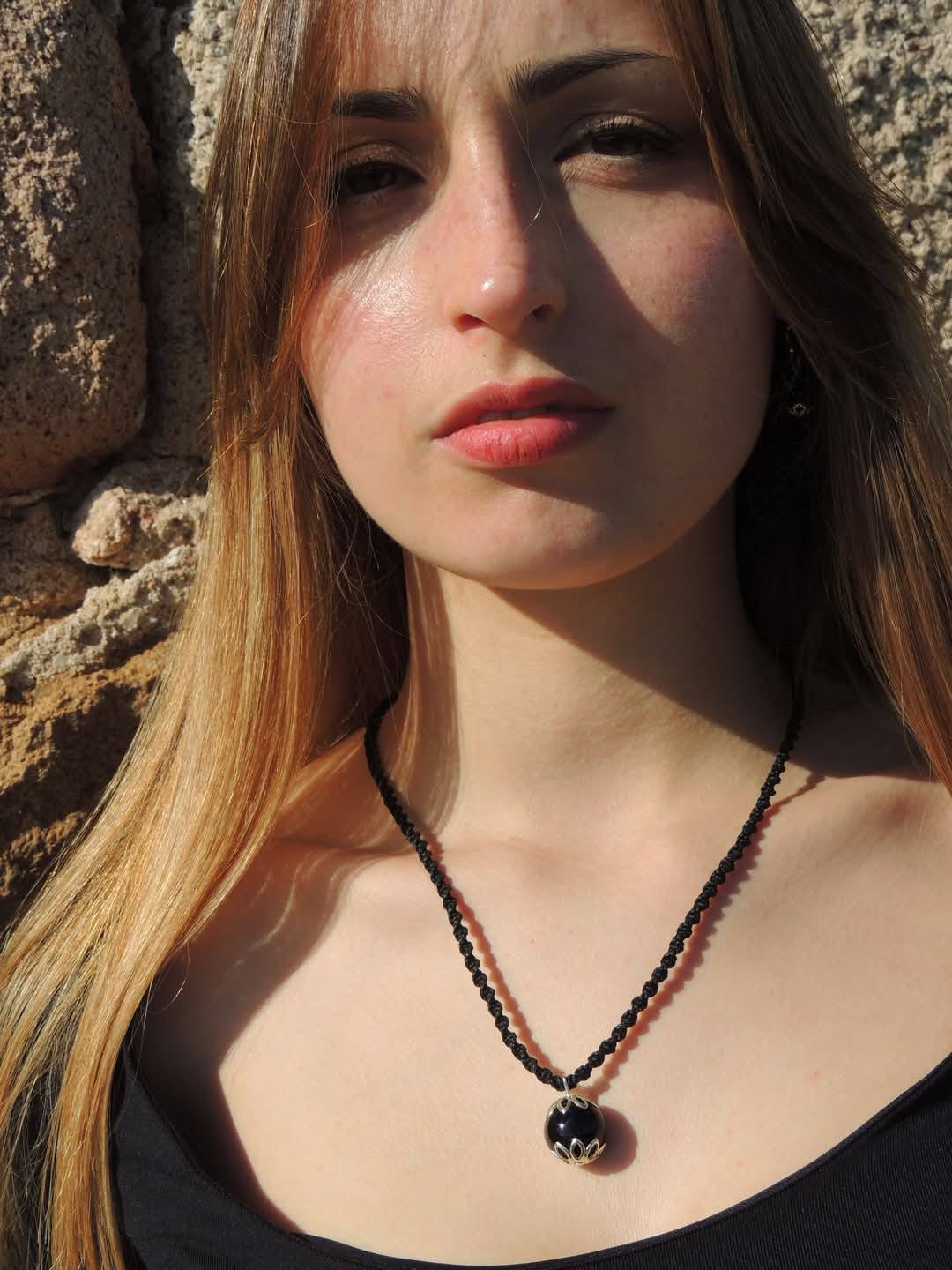 Total Black Necklace