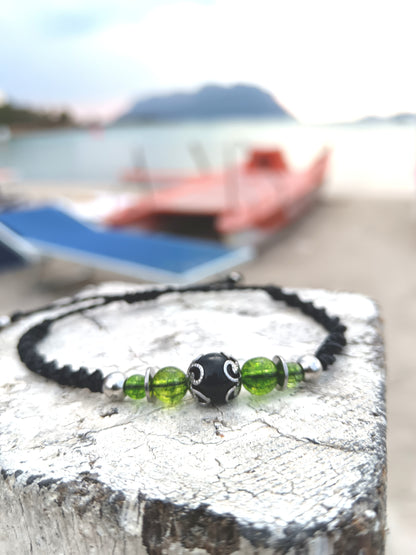 Bracciale Nuraghino con Olivina Verde