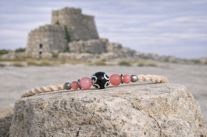 Bracciale Nuraghino con Diaspro Rosa