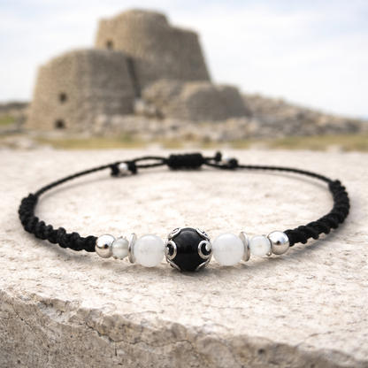 Bracciale Nuraghino con Pietra Luna